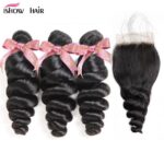 Ishow 9A Human Hair Bundles With Closure - Image 3